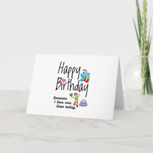 Tarjeta Alguien que amo nació hoy. Deseos de Cumpleaños