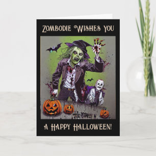Tarjeta Alguien te desea un feliz Halloween