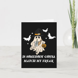Tarjeta ¿Alguien va a igualar mi fantasma divertido de Hal