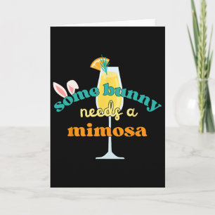 Tarjeta Algún conejo necesita un mimosa divertido hombres