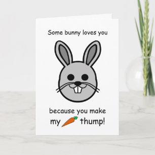 Tarjeta Algún conejo te ama, conejo del día de San Valentí