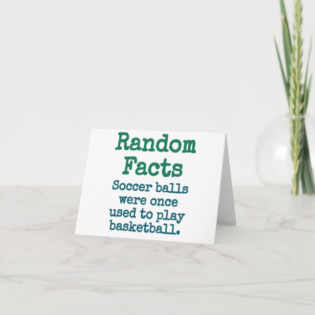 Tarjeta Alguna Vez Se Usaron Bolas De Fútbol Para Jugar Ba (Anverso)