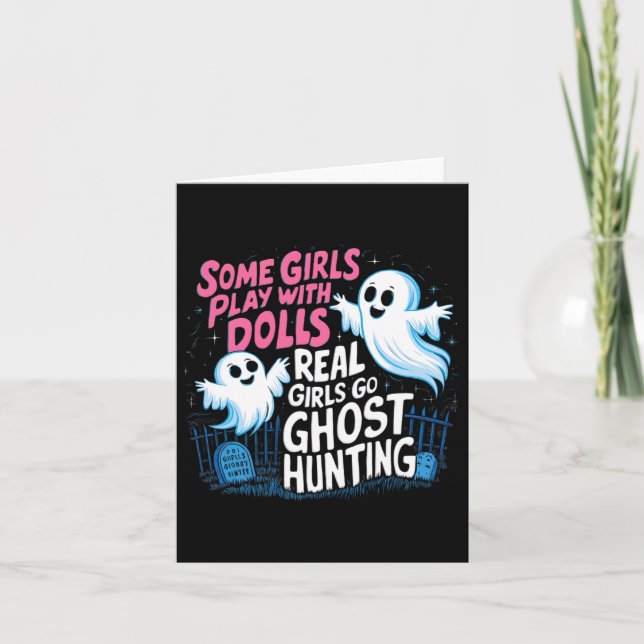 Tarjeta Algunas chicas juegan con muñecas Chicas reales va (Anverso)