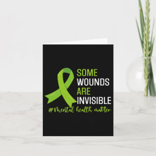 Tarjeta Algunas Heridas Son Conciencia Invisible De La Sal
