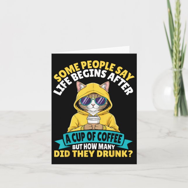 Tarjeta Algunas personas dicen que la vida comienza despué (Anverso)