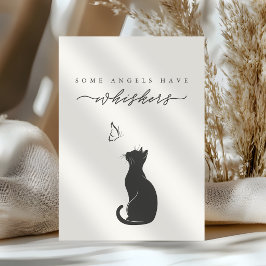 Tarjeta Algunos ángeles tienen bigotes Pérdida de gato cre