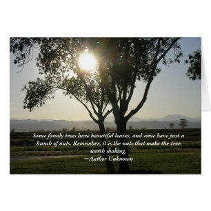 Tarjeta - Algunos árboles familiares tienen hermos