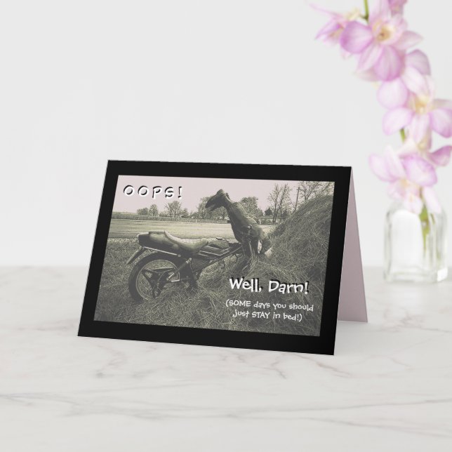 Tarjeta "Algunos Días, Deberías Quedarte En La Cama" (Orquídea)