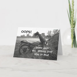 TARJETA "ALGUNOS DÍAS DEBERÍAS QUEDARTE EN LA CAMA"