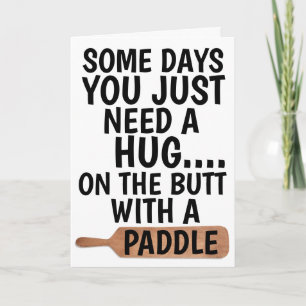 TARJETA ALGUNOS DÍAS SOLO NECESITAS UN ABRAZO EN EL TRASER