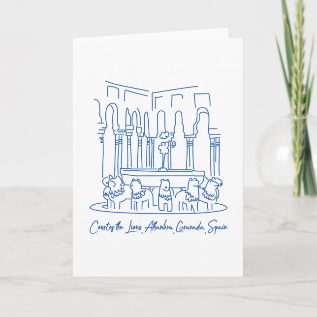 Tarjeta Alhambra Court of the Lions 1 (Anverso)