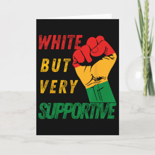 Tarjeta Aliado Blanco Pero Soportista Juneteenth Historia