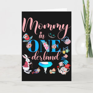 Tarjeta Alice En Onederland Familia Mamá De La Cumpleañera