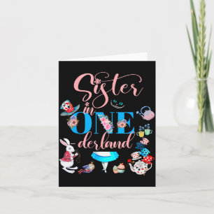 Tarjeta Alice En Onederland Hermana De La Familia De Cumpl