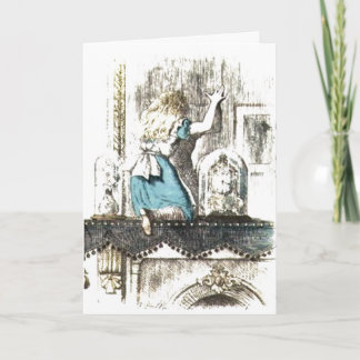 Tarjeta Alice entrando en el país de las maravillas