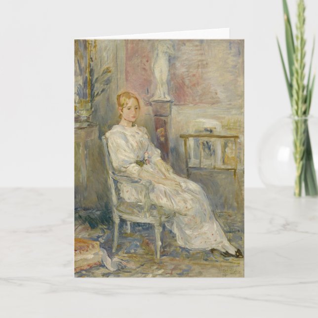 Tarjeta Alice Gamby Dans le Salon | Berthe Morisot (Anverso)