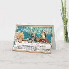 Tarjeta Alice y el loco Fiesta del té del odio