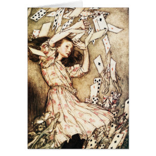 Tarjeta: Alice y el paquete de tarjetas