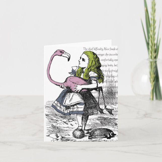 Tarjeta Alicia en el país de las maravillas (Anverso)
