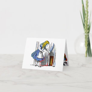 Tarjeta Alicia en el país de las maravillas