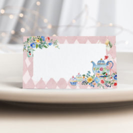 Tarjeta Alicia en el país de las maravillas Fiesta de té e