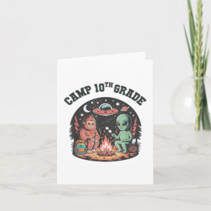 Tarjeta Alien C. Campamento Gratuito Campestre Bigfoot de 