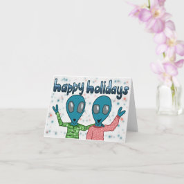 Tarjeta Alien Holiday