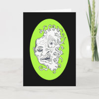 Tarjeta Alien Mutant Virus Get Well