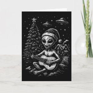 Tarjeta Alienígena Ama la Navidad 