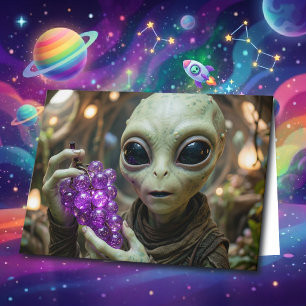 Tarjeta Alienígena Estelar   Te Extraño Mucho