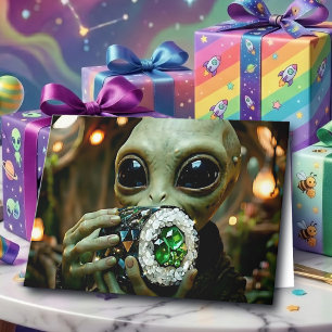 Tarjeta Alienígena y chistes de Sushi Arroz y Cumpleaños