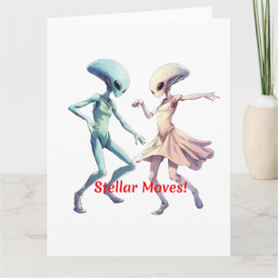 Tarjeta Alienígenas bailarinas