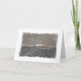 Tarjeta Aliento a dejar de fumar felicitaciones