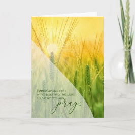 Tarjeta Aliento espiritual para rezar el campo de trigo de