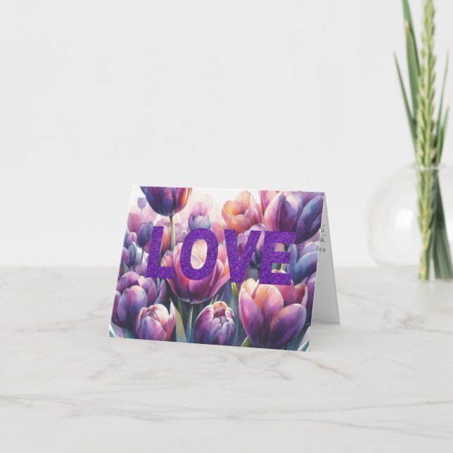 Tarjeta Aliento espiritual religioso Biblia Verse Amor (Anverso)