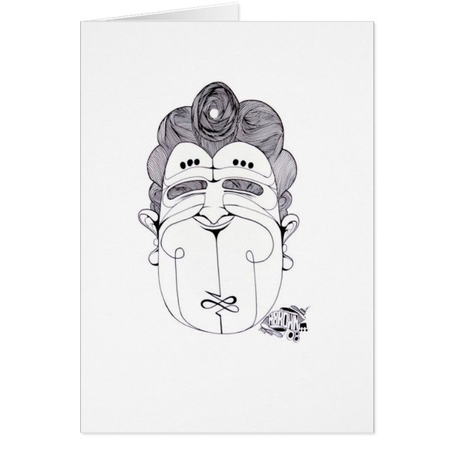 tarjeta alimentada del "hombre feliz" (Frente)