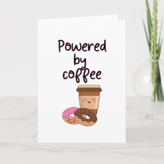 Tarjeta Alimentado por el café