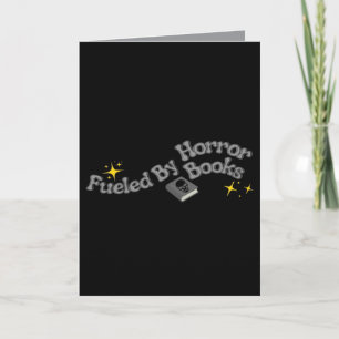 Tarjeta Alimentado Por Libros De Terror