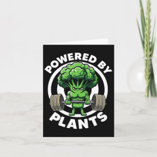 Tarjeta Alimentado Por Plantas Vegan Atlete Vegan Gym Vega