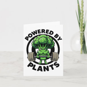 Tarjeta Alimentado Por Plantas Vegan Atlete Vegan Gym Vega