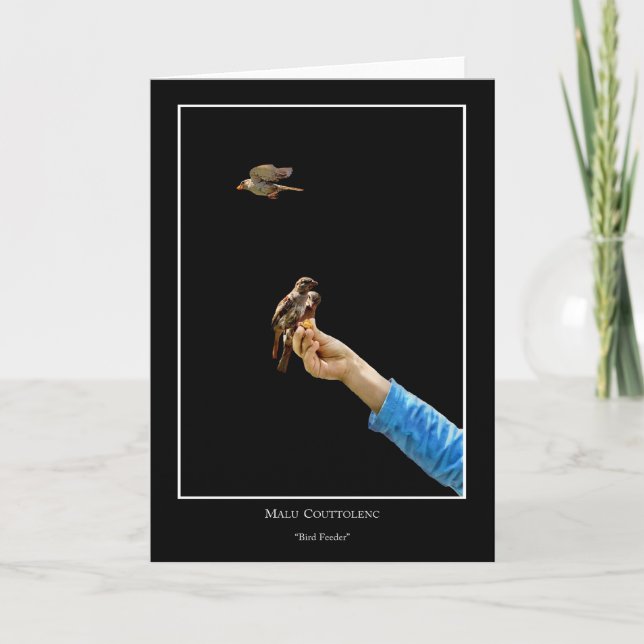 Tarjeta alimentadora de pájaros (Anverso)