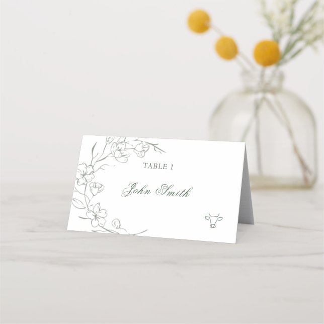 Tarjeta alimenticia de nombre elegante (Anverso)