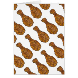 Tarjeta alimenticia Soul de la pierna de pollo fri