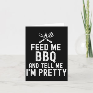 Tarjeta Alimétame Bbq y dime que soy una parrillada divert