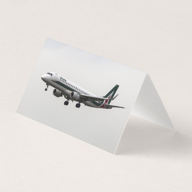 Tarjeta Alitalia Embraer 190 (Anverso)