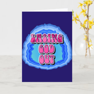 Tarjeta Aliviar a DIOS Geoda Eslogan de Recuperación de 12