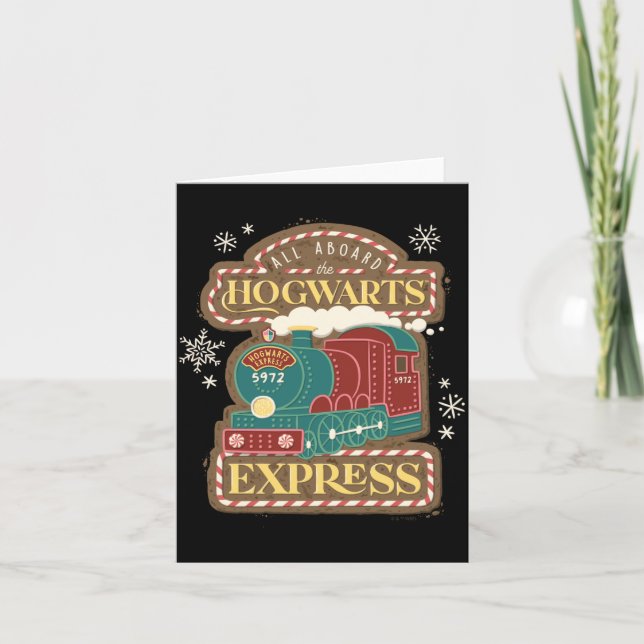 Tarjeta All Aboard The Express Christmas Cookie  (Anverso)