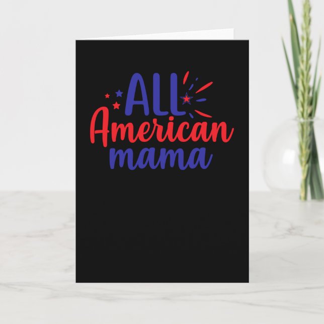 Tarjeta All American Mama (Anverso)