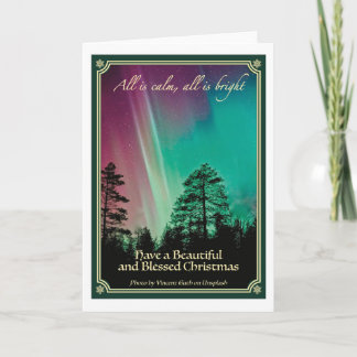 Tarjeta All is calm, all is bright