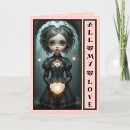 Tarjeta All My Love lindo personalizable valentines card